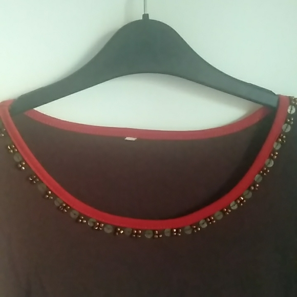 tank top and Jacket brown and dark orange colour - Picture 12 of 12